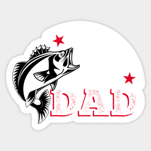 Reel Cool Dad Graphic Sticker